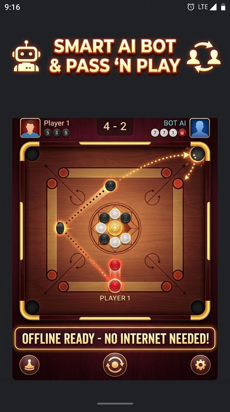 Pass & Play and Smart Bot AI